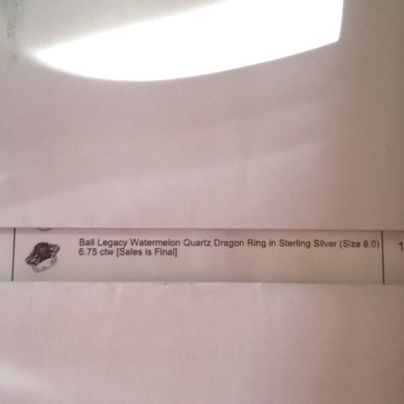 🐲BALI LEGACY WATERMELON QUARTZ DRAGON RING🐲 - Picture 13 of 13